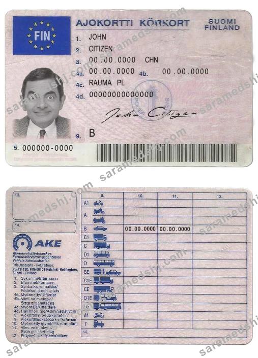 Finland driving license